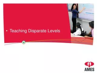 Teaching Disparate Levels