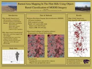 Burned Area Mapping In The Flint Hills Using Object- Based Classification of MODIS Imagery