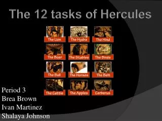 The 12 tasks of Hercules
