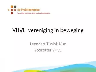 vhvl vereniging in beweging