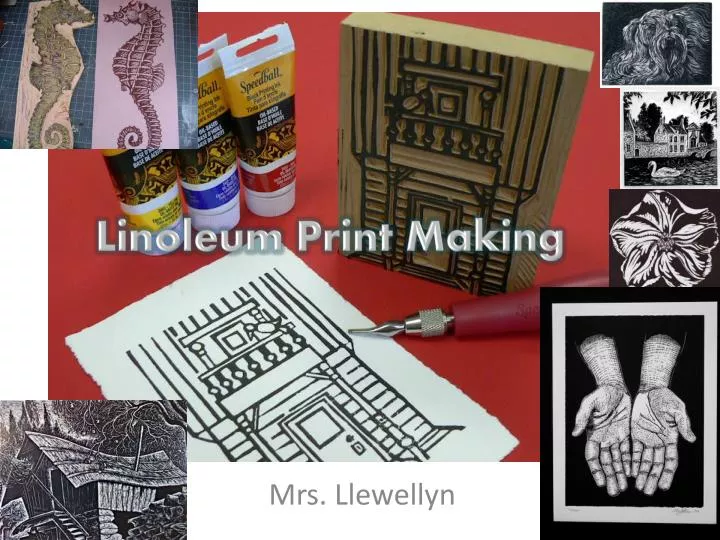 linoleum print making