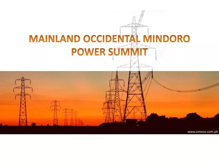 mainland occidental mindoro power summit