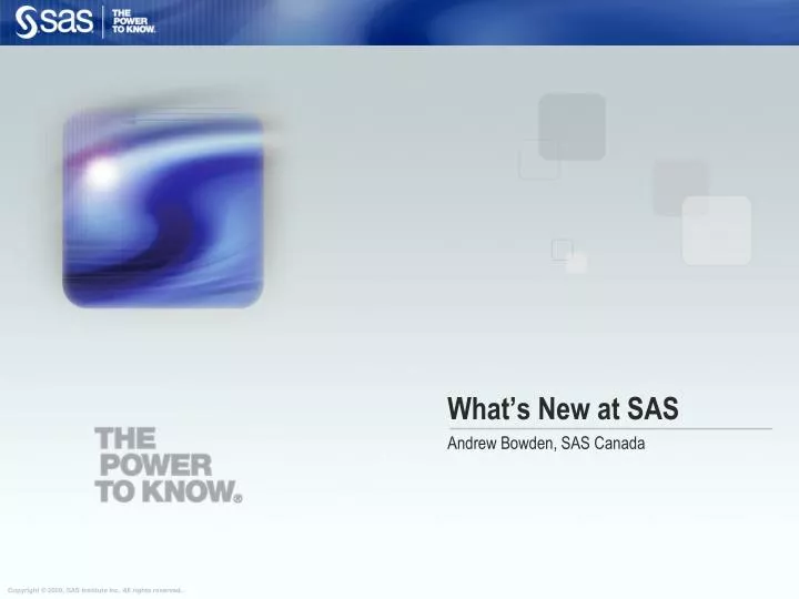 what s new at sas