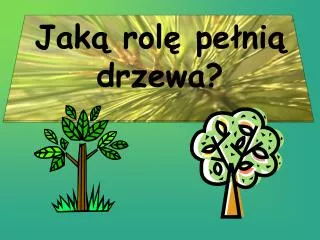 jak rol pe ni drzewa