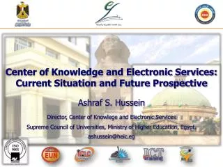Center of Knowledge and Electronic Services: Current Situation and Future Prospective