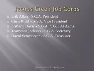Jacobs Creek Job Corps