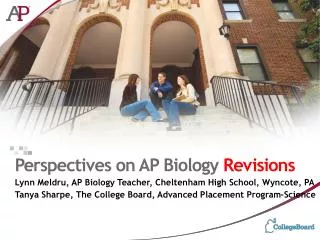 Perspectives on AP Biology Revisions