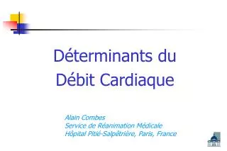 d terminants du d bit cardiaque