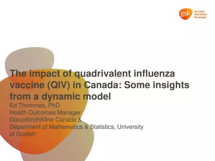 the impact of quadrivalent influenza vaccine qiv in canada some insights from a dynamic model