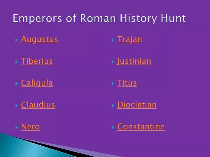 emperors of roman history hunt