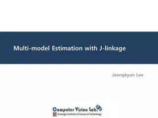 Multi-model Estimation with J-linkage