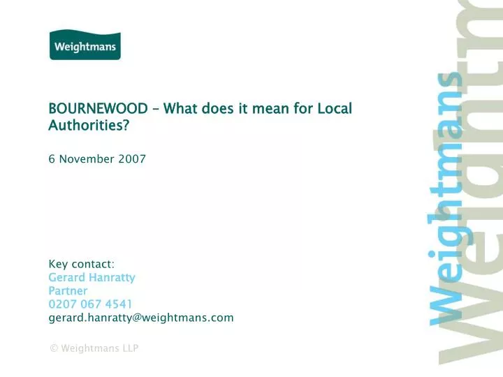 bournewood what does it mean for local authorities