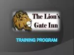 Lions Gate Inn Training Program: Breakfast Crew & Room Service - slide 1