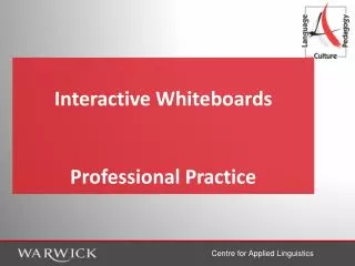 Interactive Whiteboards Professional Practice