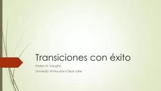 transiciones con xito