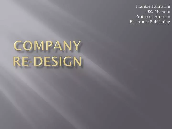 company re design