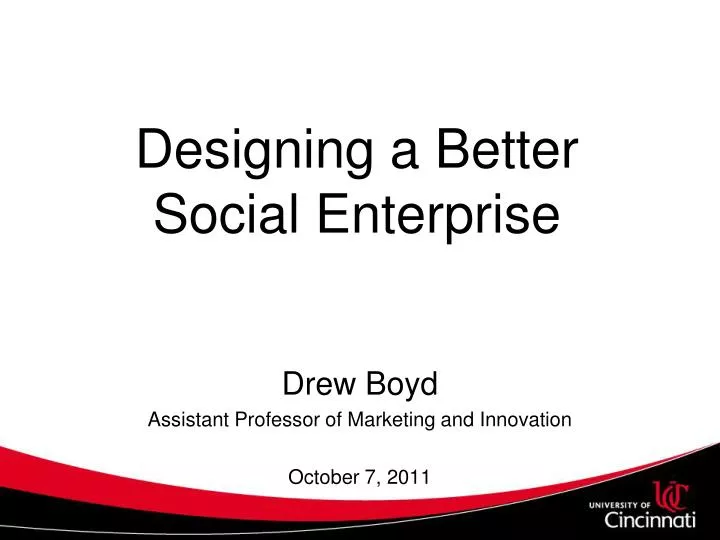 designing a better social enterprise