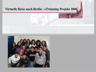 Virtuelle Reise nach Berlin - eTwinning Projekt 2006