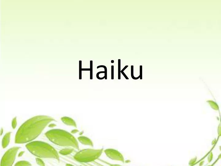 haiku