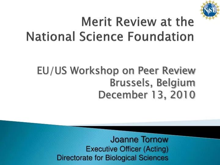 merit review at the national science foundation