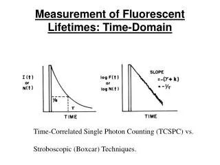 Measurement of Fluorescent Lifetimes: Time-Domain