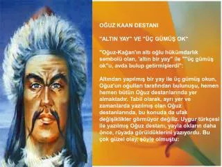 OĞUZ KAAN DESTANI