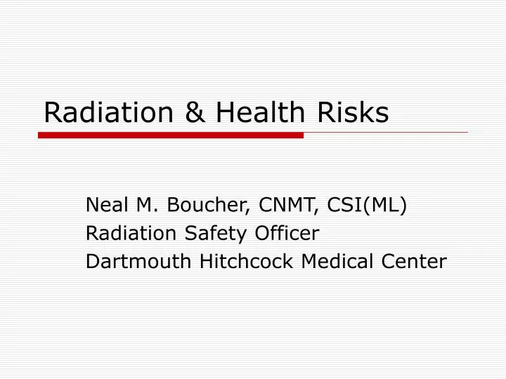 radiation health risks