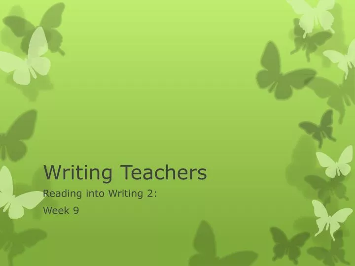 writing teachers