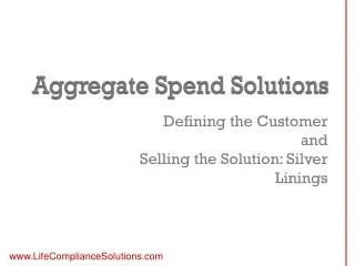 Aggregate Spend Solutions