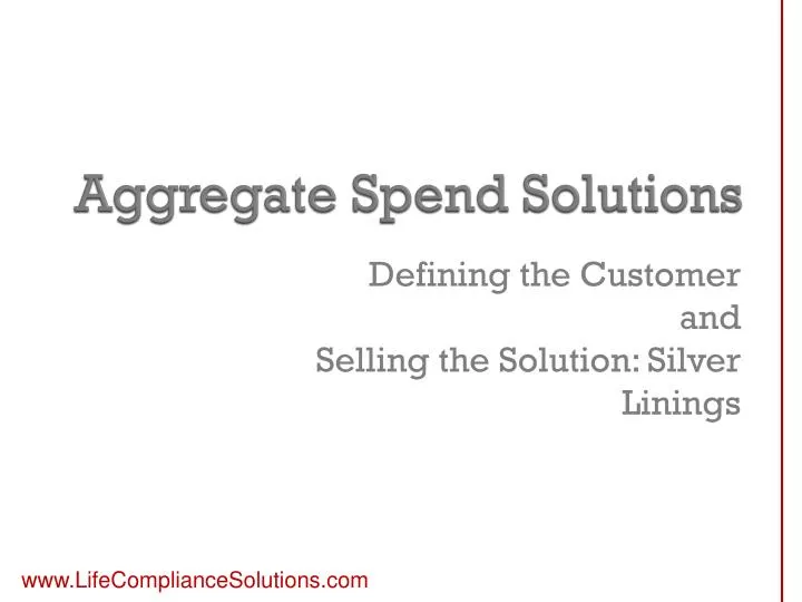aggregate spend solutions