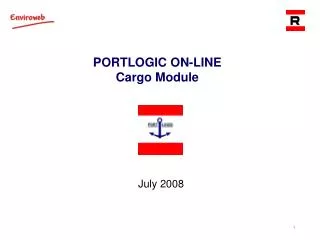 PORTLOGIC ON-LINE Cargo Module