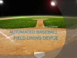 Automated Baseball Field Lining Device