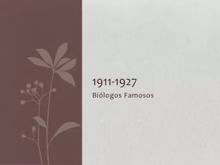 1911 1927