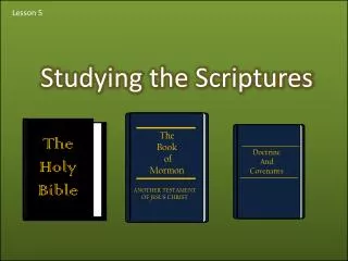 Studying the Scriptures