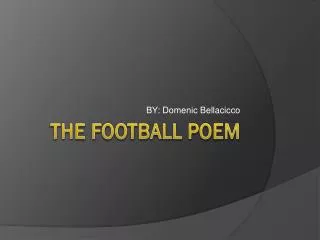The Football Poem