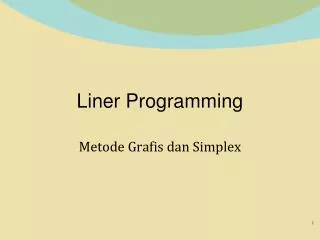 Liner Programming