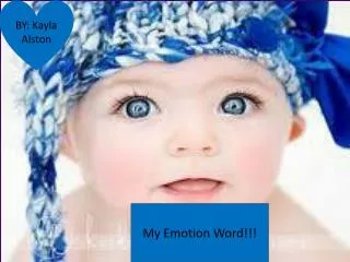 My Emotion Word!!!