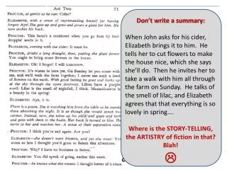 Don’t write a summary: