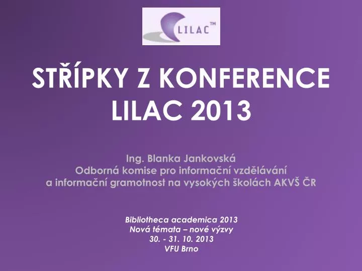 st pky z konference lilac 2013