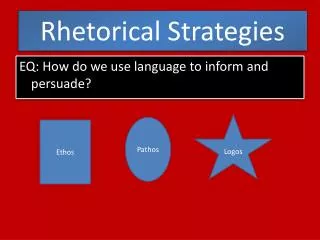 Rhetorical Strategies