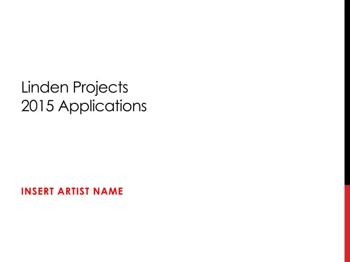 linden projects 2015 applications