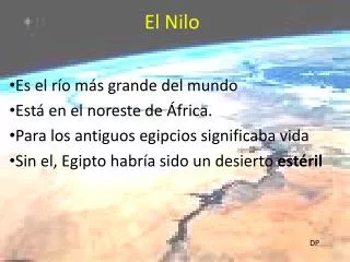 el nilo