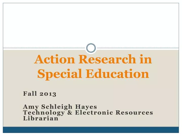 action research in special education