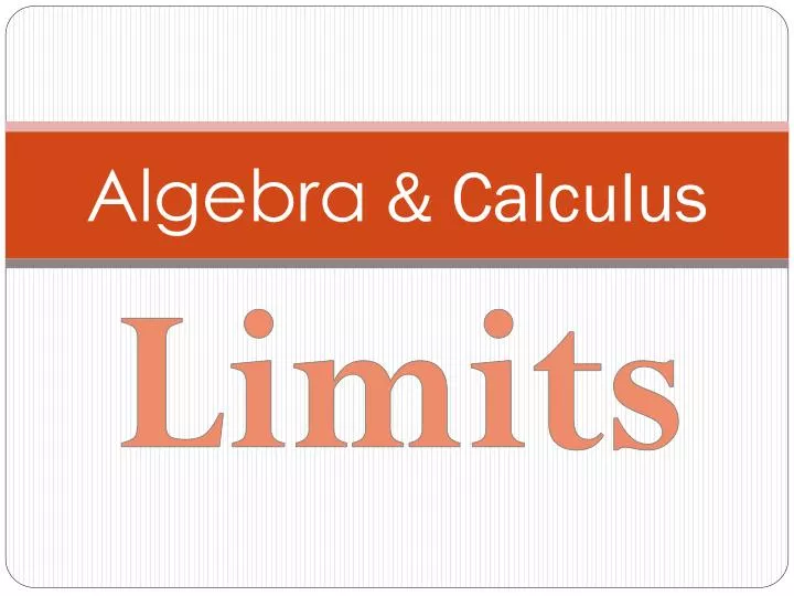algebra calculus