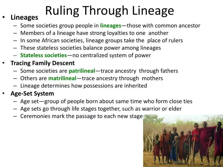 ruling through lineage
