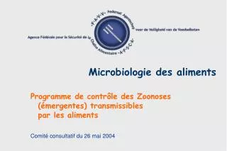 microbiologie des aliments