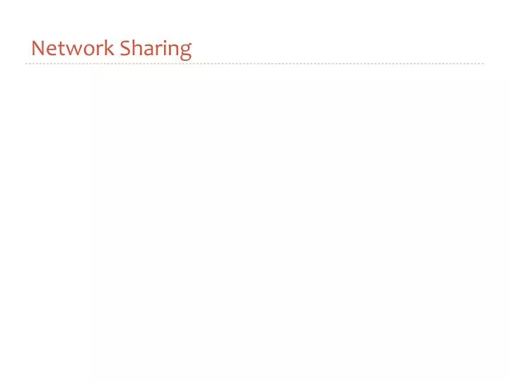 network sharing