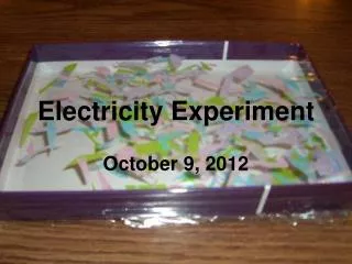 Electricity Experiment