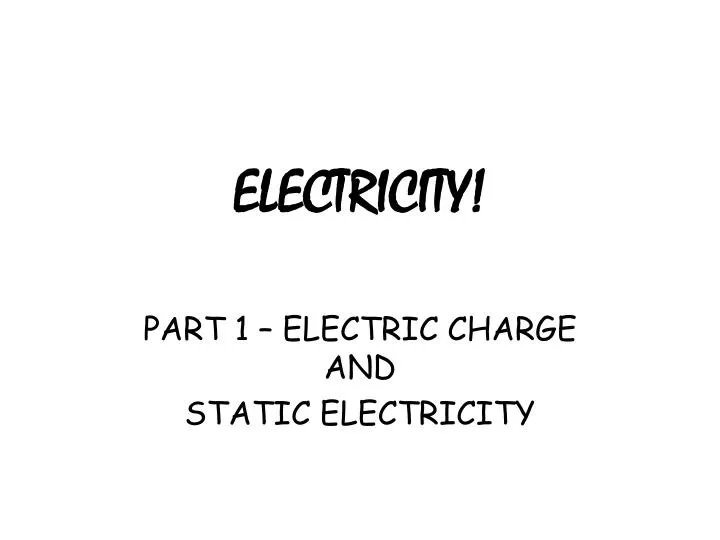 electricity