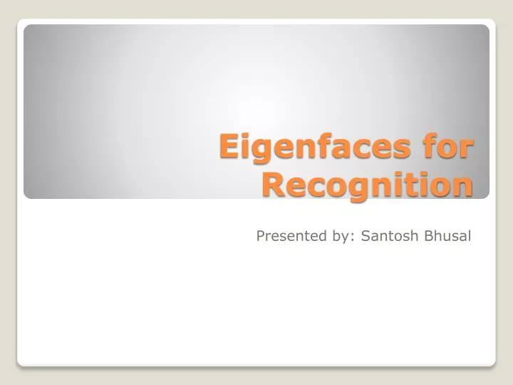 eigenfaces for recognition